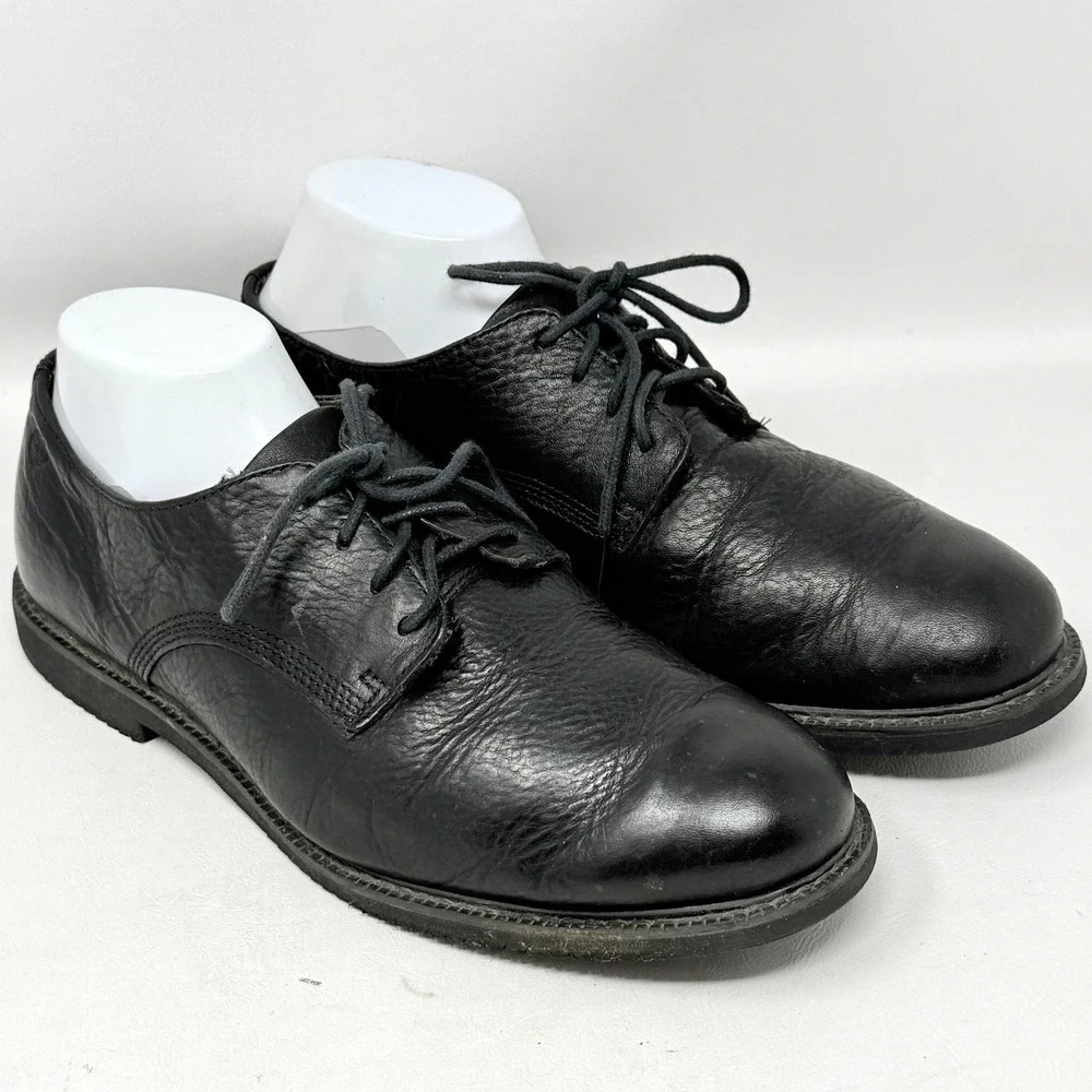 Timberland Earthkeepers Mens 8.5 Black Leather Derby Shoes 5544A Business Casual